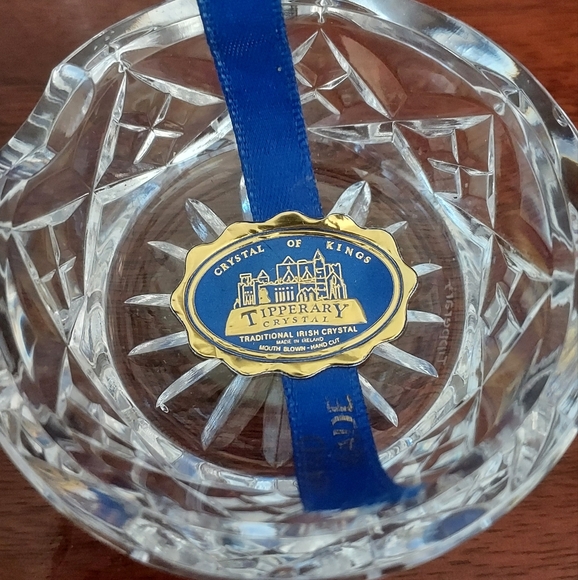 Tipperary Crystal Salt Cellar Dish Hand Made Irish - Picture 2 of 7
